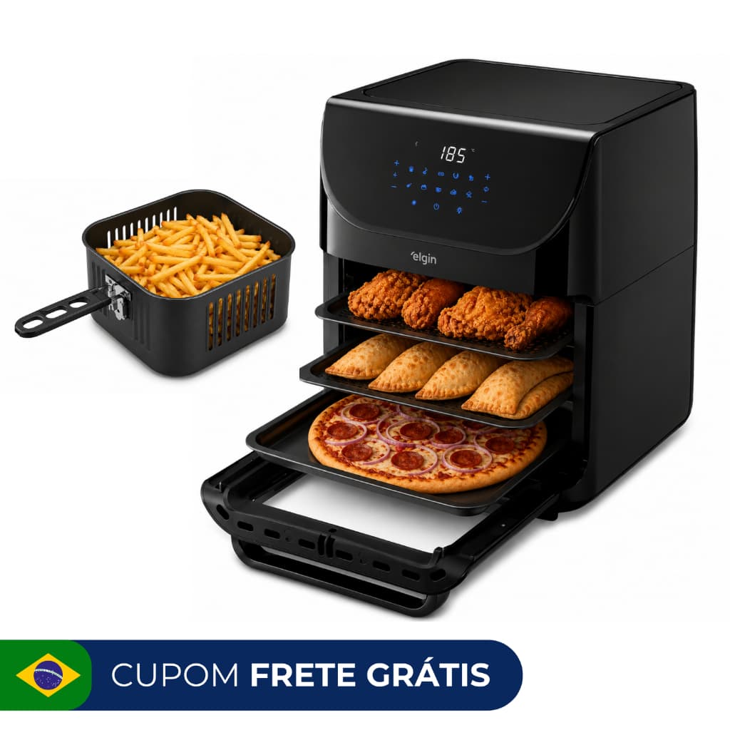Fritadeira Air Fryer Family Oven Fry Elgin 12litros 1900W