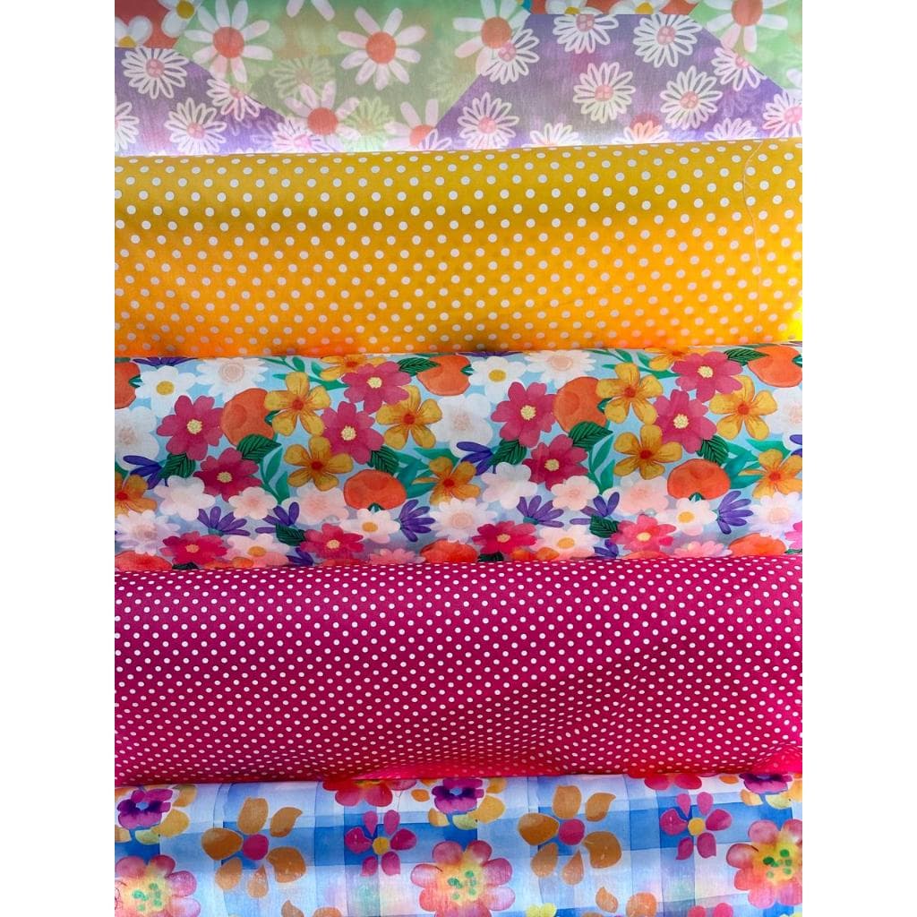 Tecido Tricoline Digital 100% Algodão Floral | Tecido Festa Junina, Vestidos, Patchwork, Costura Criativa