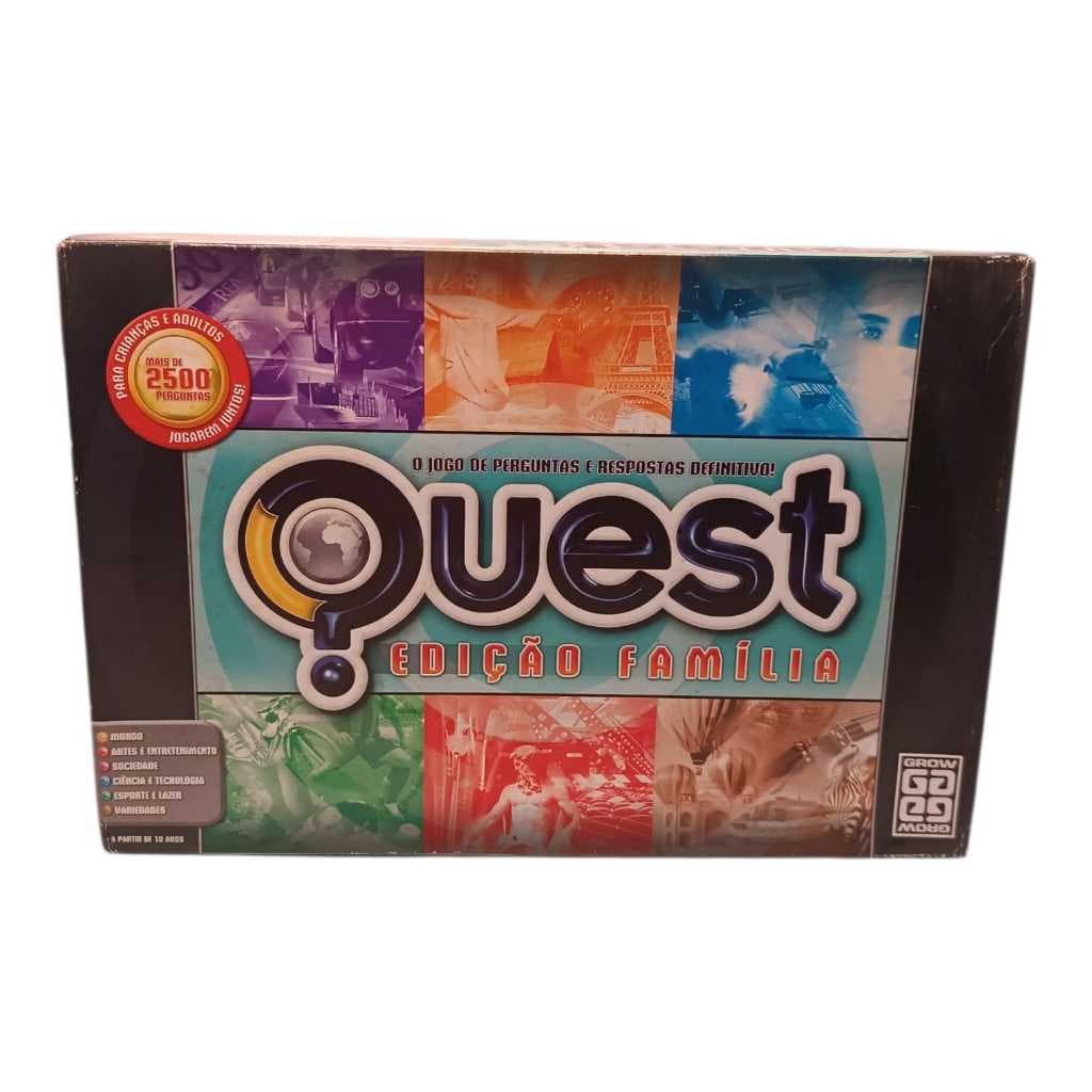 Jogo Quest Edição Família Tabuleiro Completo Novo Ref 9 (Usado)