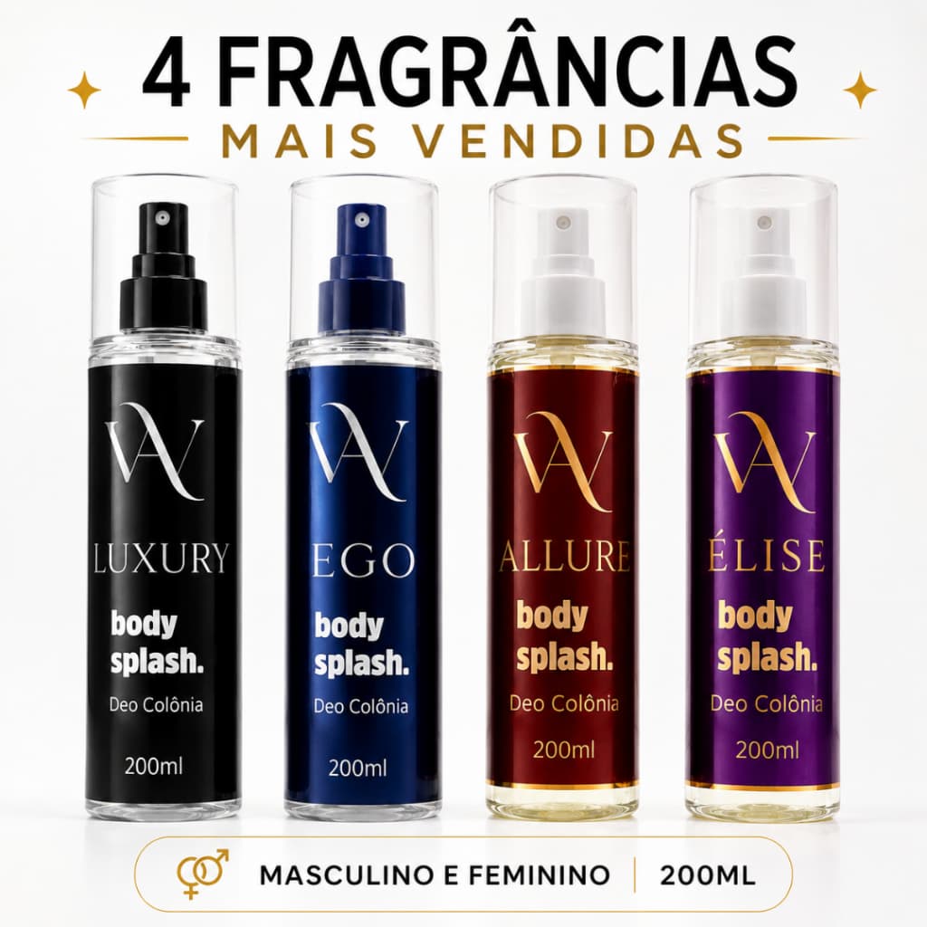 Body Splash Masculino e Feminino | Perfume corporal inspirado em perfumes importados fragrâncias marcantes pós banho