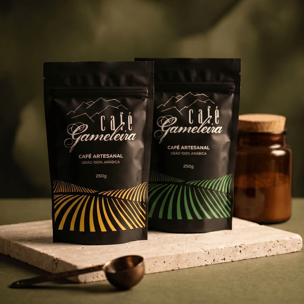 Kit com 2 Cafés em grãos Especiais 100% Arábica Chocolate e Doce de Leite | 85 Pontos