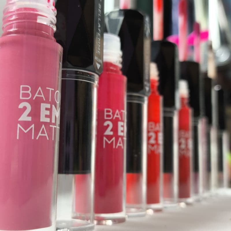 Batom 2 em 1 Matte Bella Femme - Batom Bastão + Batom Líquido Matte