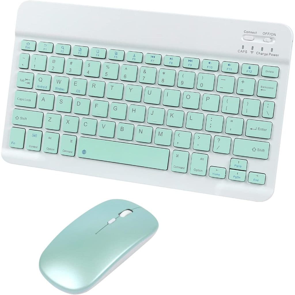 Teclado Bluetooth Chave Redonda Sem Fio Com Touch Para Celular/Tablet