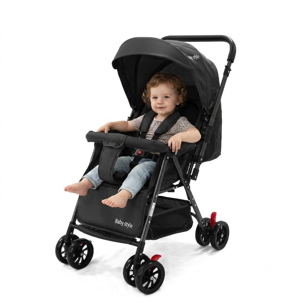Carrinho de Bebê Passeio Reversível 15kg Runner Infantil Dobrável Compacto Leve e Aprovado INMETRO