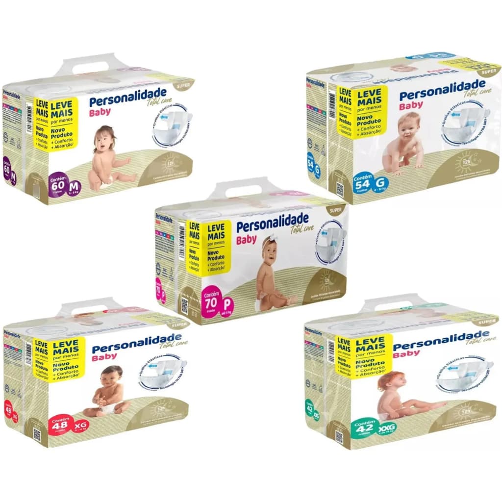 Fralda Personalidade Baby Total Care Híper - Até 12h Proteção