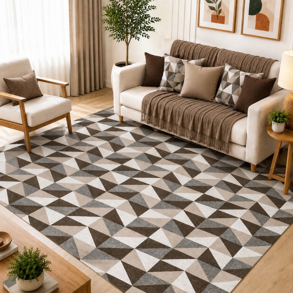 Tapete Sala Quarto Jacquard Premium Diversos Tamanhos Antiderrapante Promoção