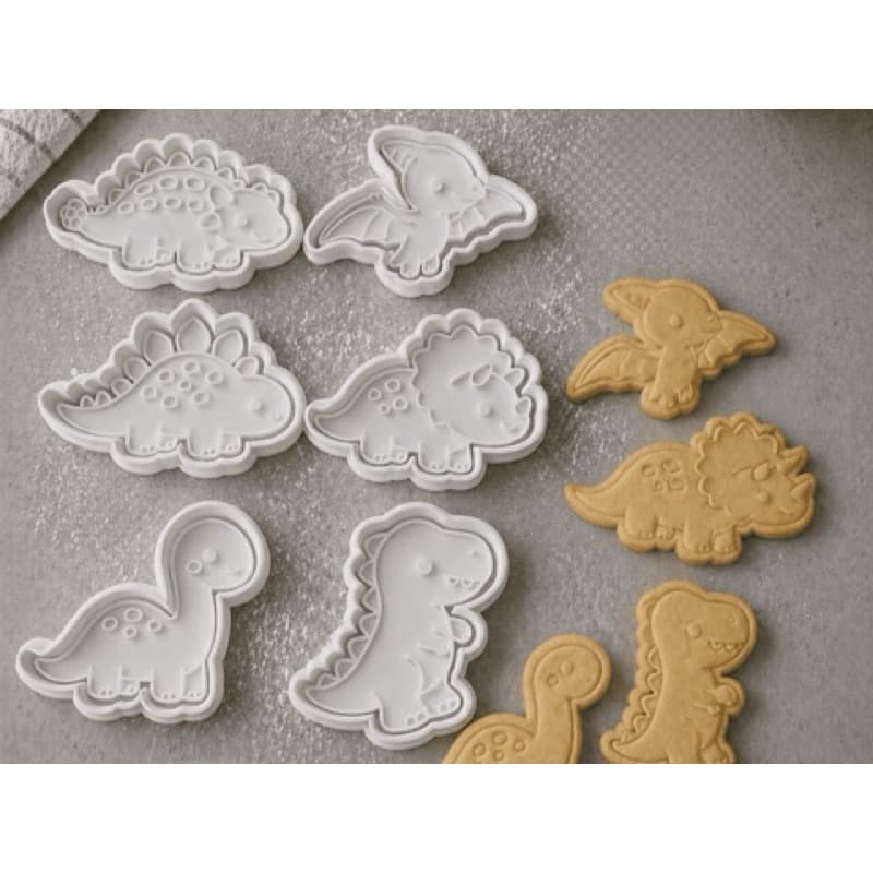 Kit Cortadores de Biscoito Dinossauros/ Cortador massinha de modelar