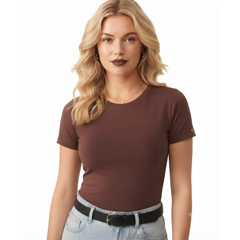 Blusa básica feminina Poliamida Camiseta Academia Fitness  proteção UV 50+Tecido Respirável