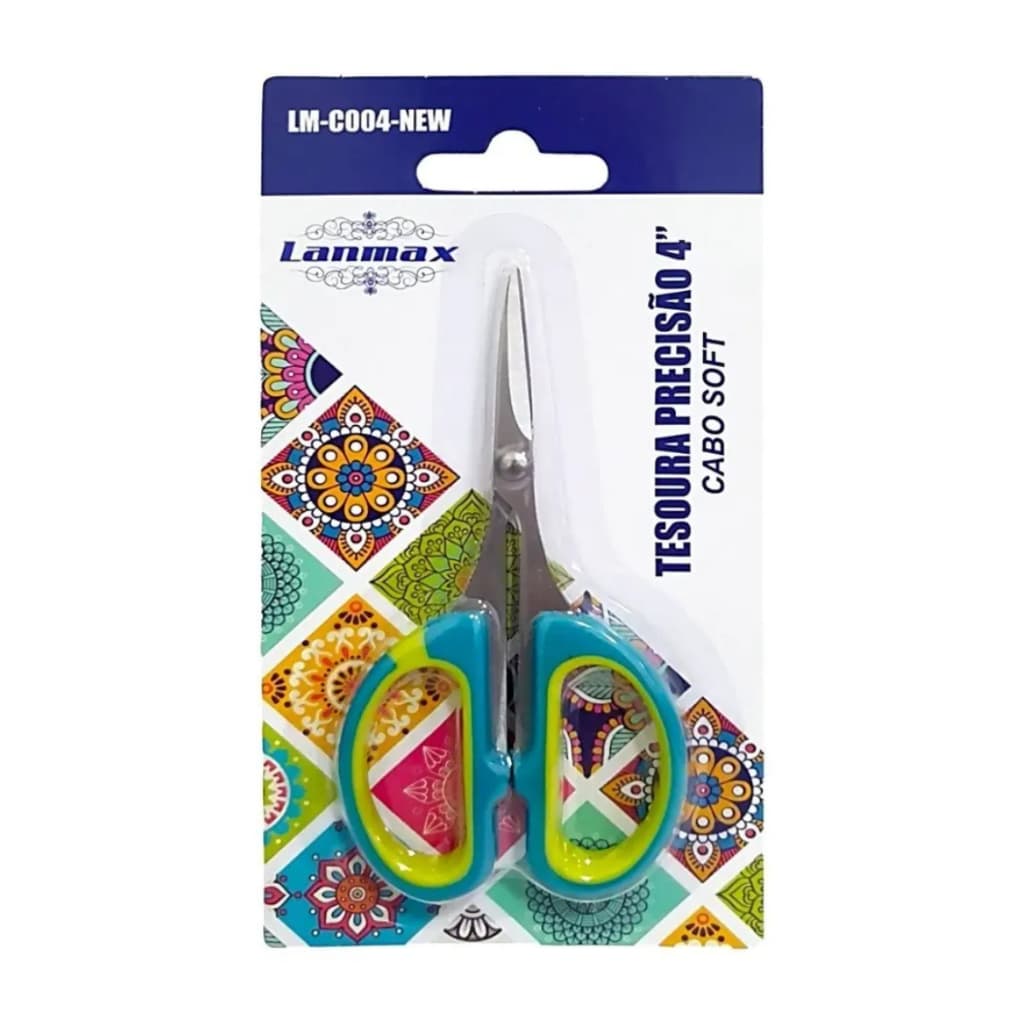 TESOURA DE PRECISÃO 4 POLEGADAS PARA ACABEMENTOS PRECISOS MULTIUSO PATCHWORK TECIDO /PAPEL /FELTRO
