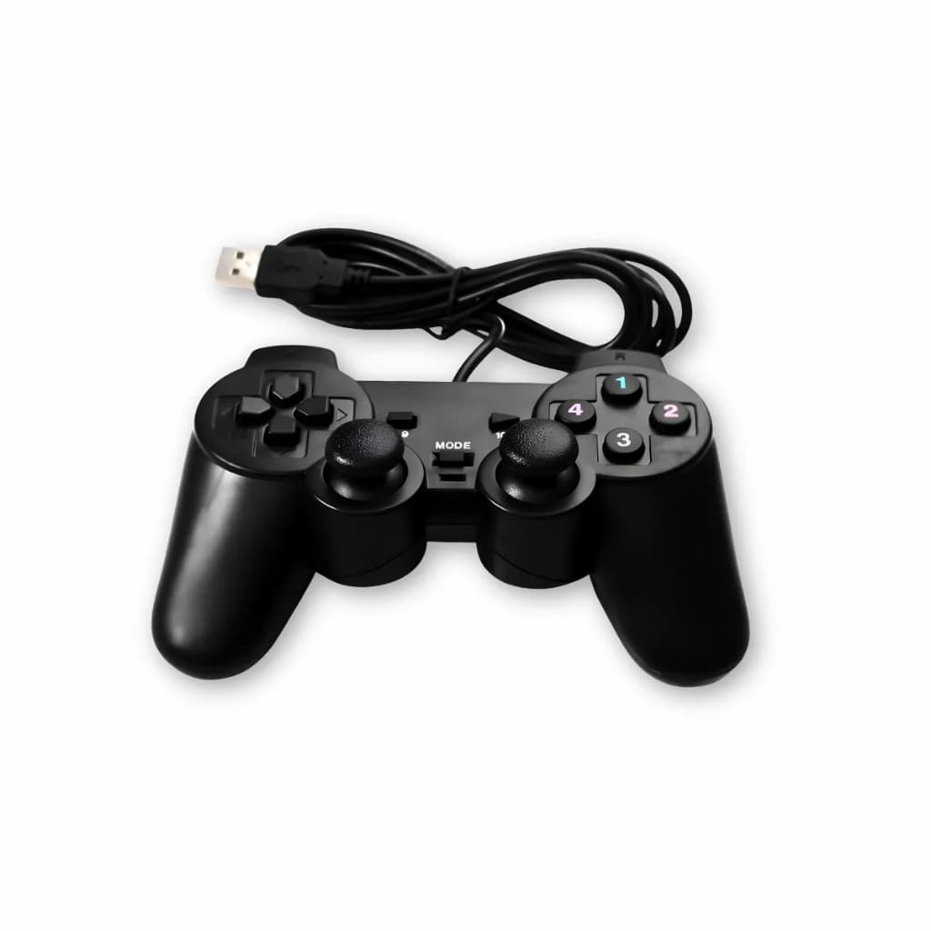 Controle USB para PC Notebook Computador Joystick Analógico com Fio Gamepad Gamer Compatível Windows