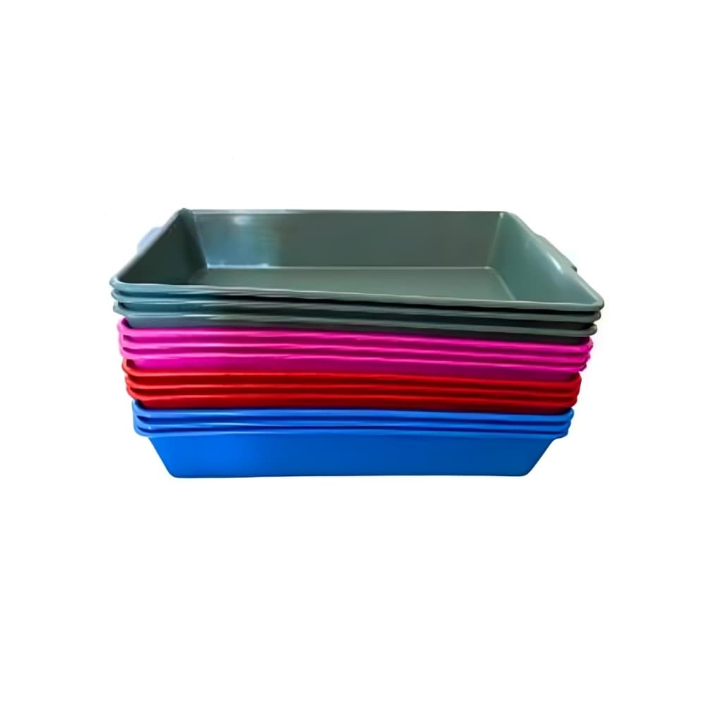 Kit 12 UND Bandejas Higiênicas Para Gatos Fun Cat Caixa Areia Sanitária Pet