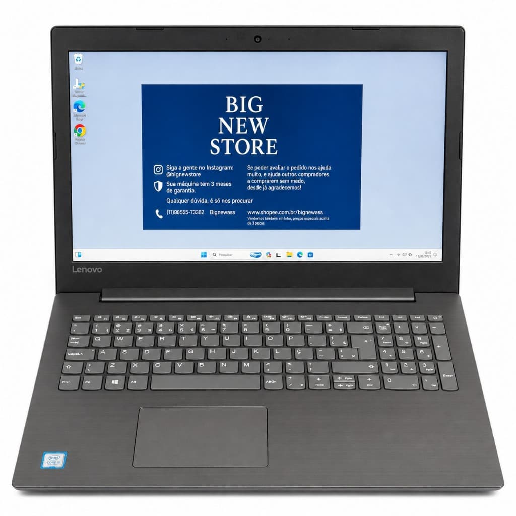 I5-8TH| Ideapad 330 | 15 8gb Ram 256gb Cor Cinza/chumbo| Bateria Boa| Notebook Lenovo