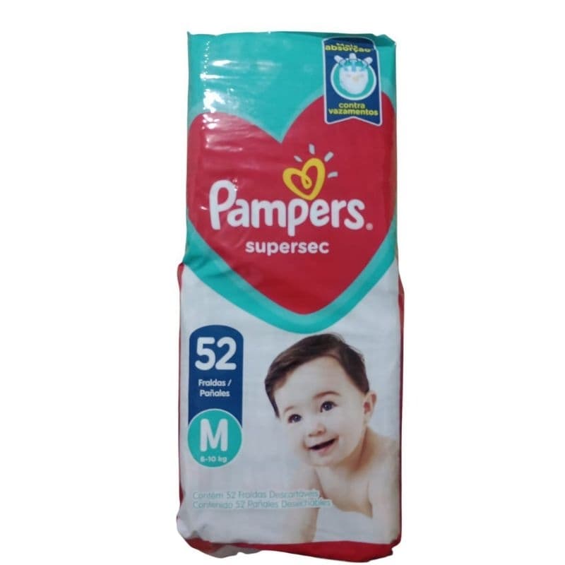 fraldas pampers  supersec