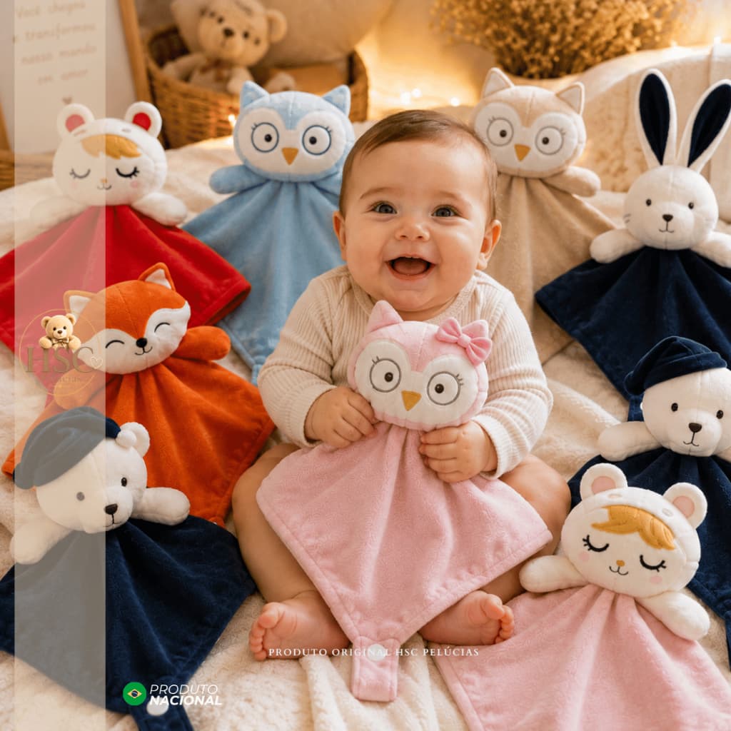 Naninha Bichinhos Bebe em Plush Prendedor  Chupeta Leao Girafa Elefante Urso Coelho Boneca Dreamtoo