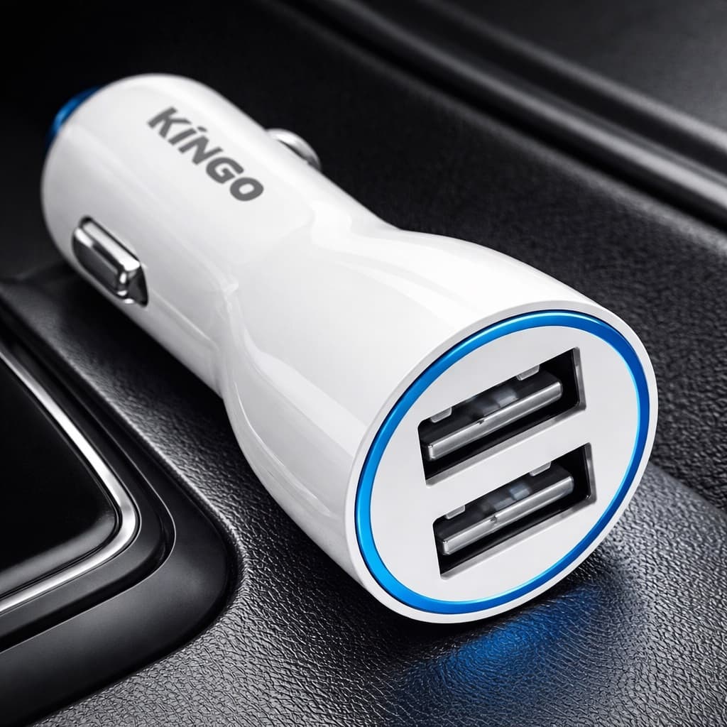 Carregador Veicular 15.5W Duas Entradas USB 3.1A Kingo C301