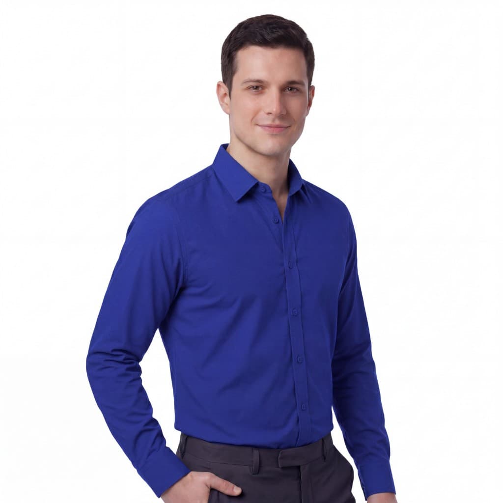 Camisa Social Masculino Slim Premium Manga Longa Não Molha Elastano Top