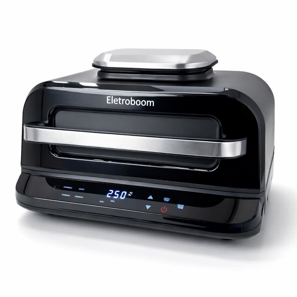 Forno e Air Fryer Digital Eletroboom 8-em-1 Duplo Aquecimento Termômetro Inteligente Sem Fumaça