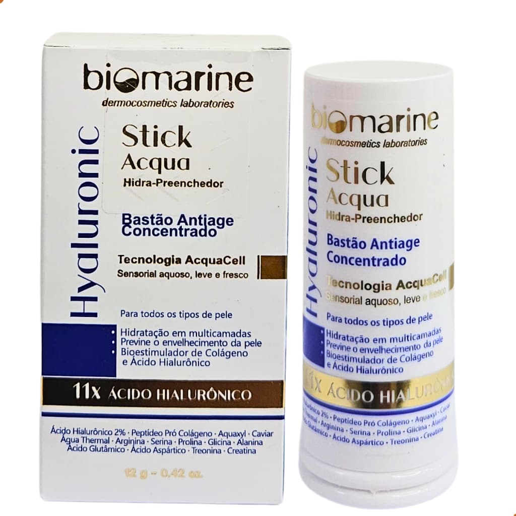 Hyaluronic Stick Biomarine Bastão Hialurônico Anti Idade 12g