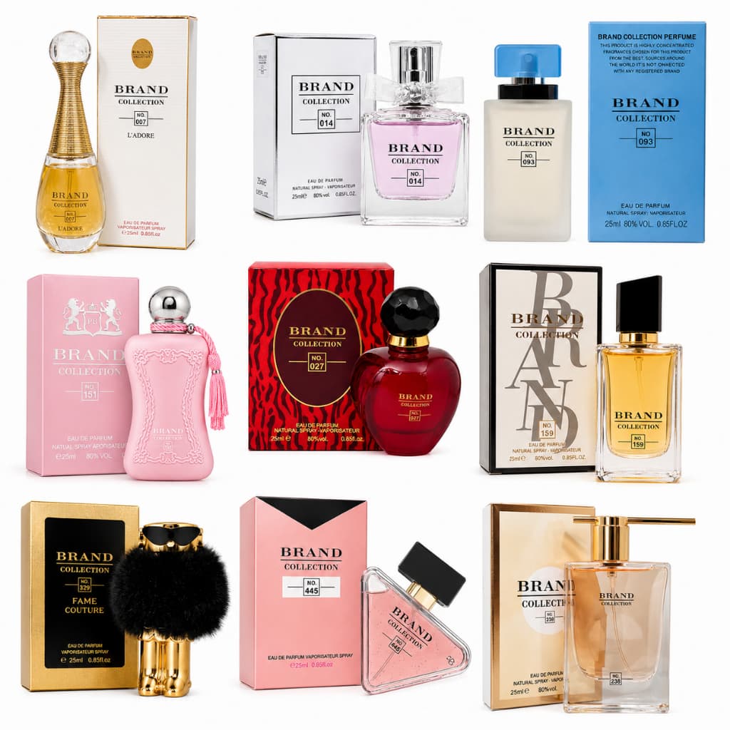 Perfumes Importados Brand Collection 25ml Eau de Parfum Miniatura Arabe Viagem Dream base óleo Feminino Masculino