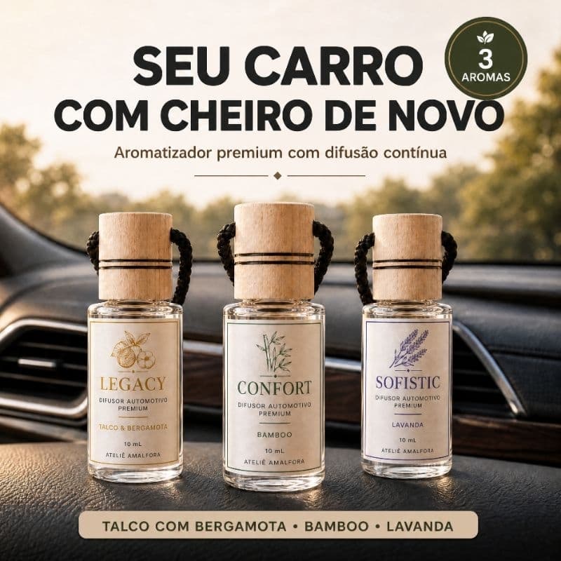 Kit Difusor Automotivo – Perfume para Carro