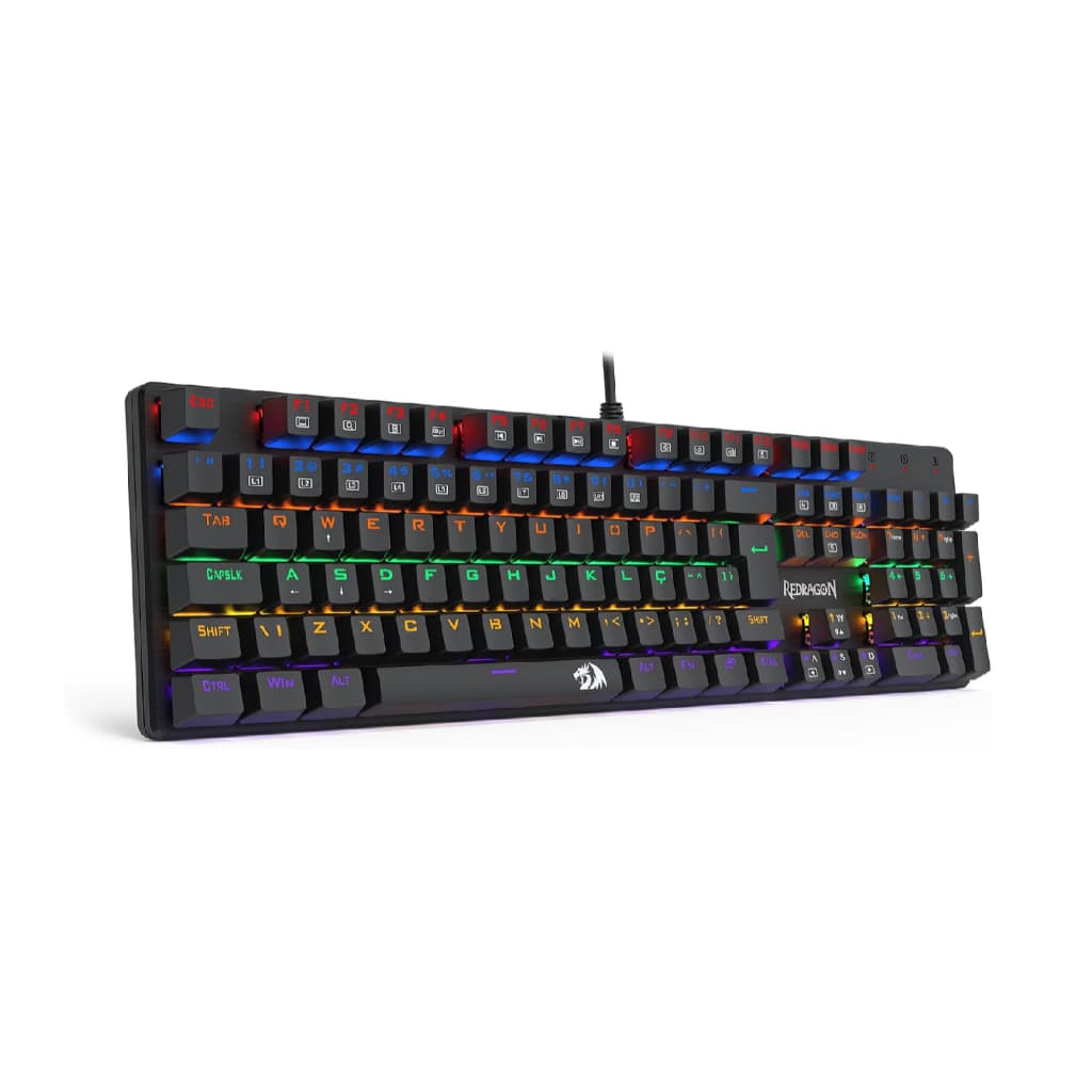 Teclado Mecânico Redragon Valheim Rainbow Preto (Recondicionado)
