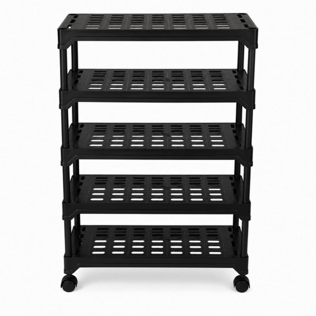 Prateleira Modular Organizadora Multiuso para Cozinha e Lavanderia com Rodinhas