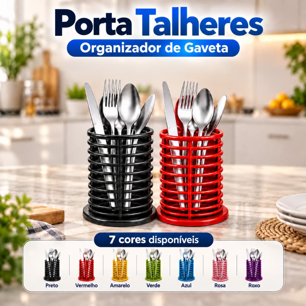 Porta Talheres Organizador De Gaveta Divisória Separador Cozinha Garfo Faca Colher Utensílios Multiuso Plástico
