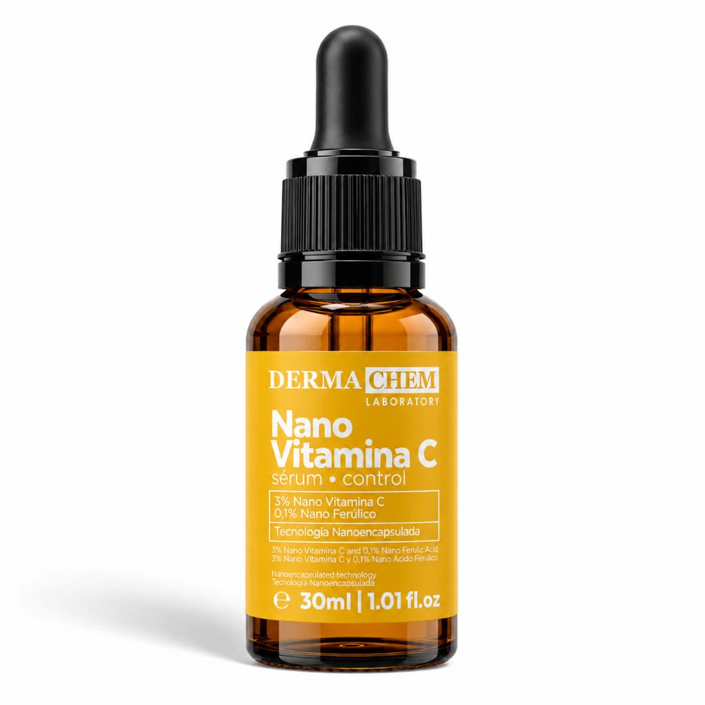 Sérum Sérum Rejuvenescedor Tecnologia Encapsulada Nano Vitamina C Dermachem 30ml – 3% Vitamina C + 0,1% Ácido Ferúlico