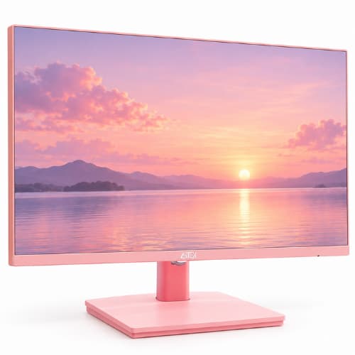 Monitor Gamer Rosa 24" Full HD 100Hz 1ms FreeSync G-Sync HDMI Design Slim Antirreflexo