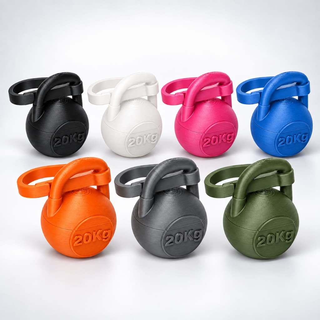 Chaveiro Mini Kettlebell Porta-Anel Aliança Brinco Suplementos Creatina Whey Pré-Treino com Mosquetão Academia Treino