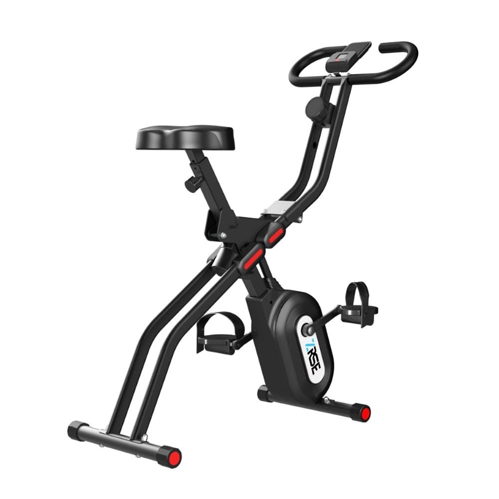 ZRSE Bicicleta Ergométrica Oscilante Silenciosa com Resistência Magnética Ajustável em 8 Níveis para Casa