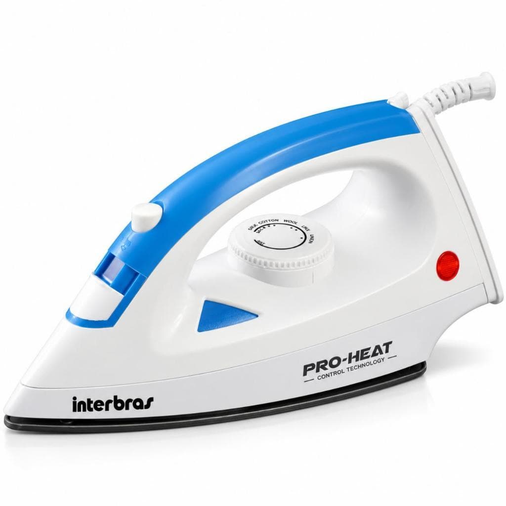 Ferro de Passar a Vapor Interbras F30 110V 1200W Base Cerâmica Vapor Vertical e Spray
