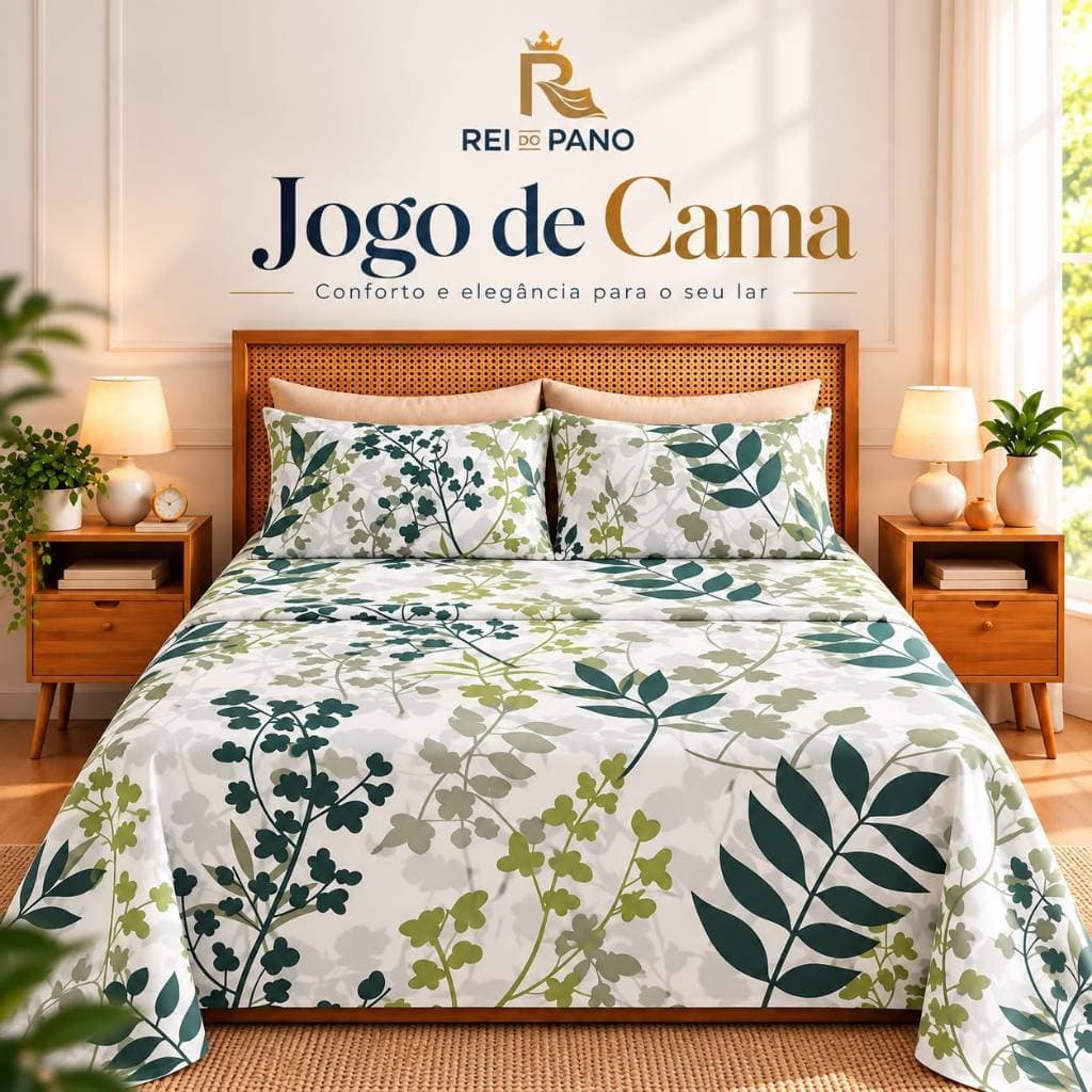Jogo de Lençol 3 peças 500 Fios Cama Casal Queen Micro Percal Penteado Linha Premium