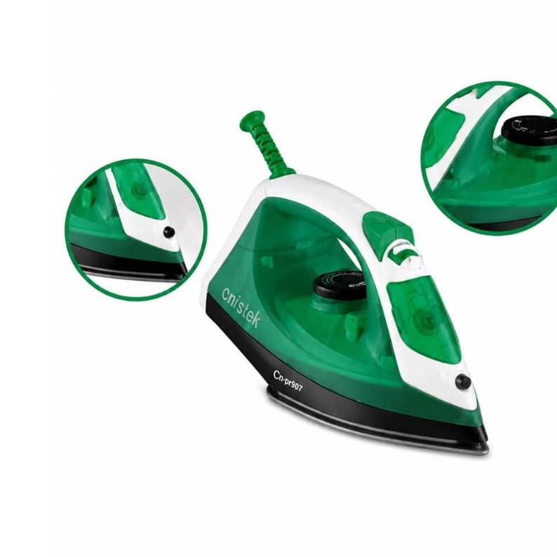 Ferro de Passar Roupas a Vapor Onistek ON-PR907 220V Base Antiaderente Reservatório 240ml Verde