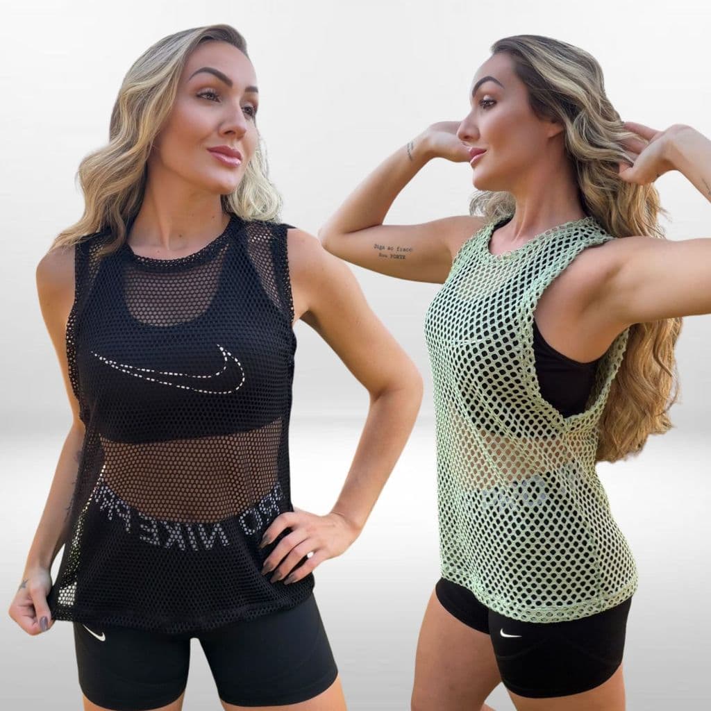 Blusa Feminina Regata Cavada Arrastão Fitness  Leve Academia