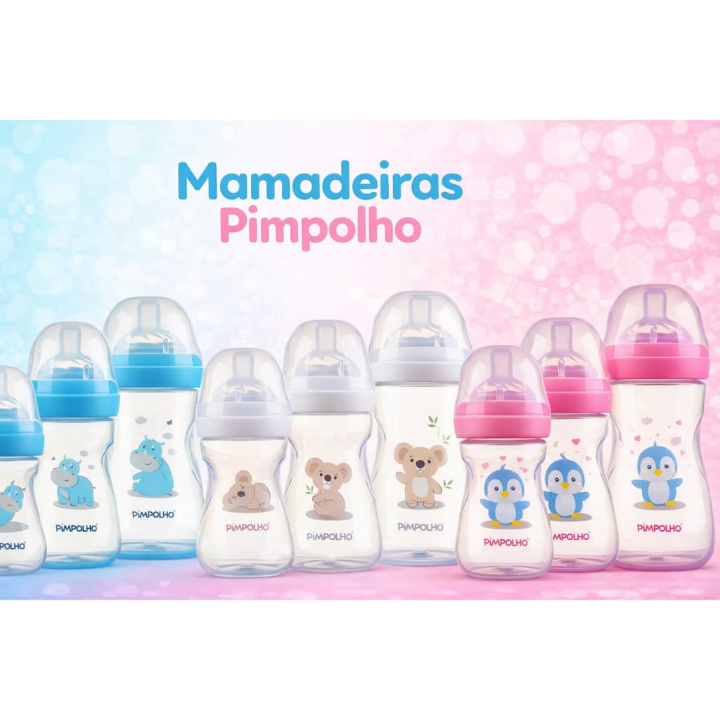 Mamadeira Bico De Silicone Antirrefluxo (SOFT TOUCH) Perfeita Vedação Ergonomica Translucida