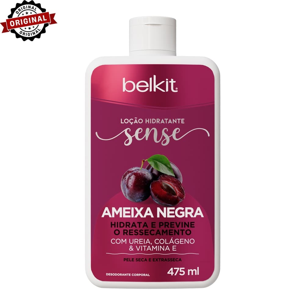 Hidratante Corporal Ameixa Negra 475ml BELKIT | Loção Hidratante para pele seca e ressacada