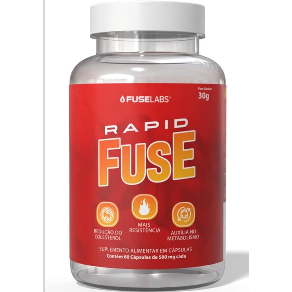 Rapid fuse 60 capsulas Suplemento Pré Treino