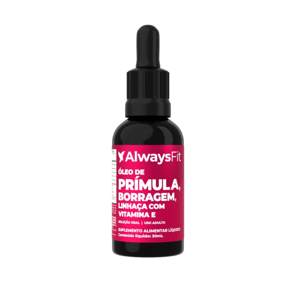 Composto Meno AlwaysFit  | Óleo de Prímula + Óleo de Borragem + Óleo de Linhaça + Vitamina E | 30ml