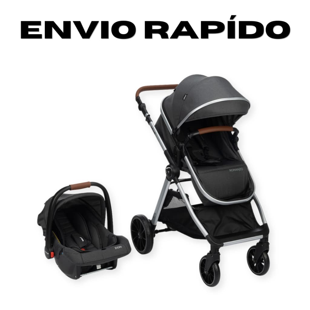 Carrinho de Bebê Moisés Dobravel e Bebê Conforto Romanzo System TS DUO Infanti