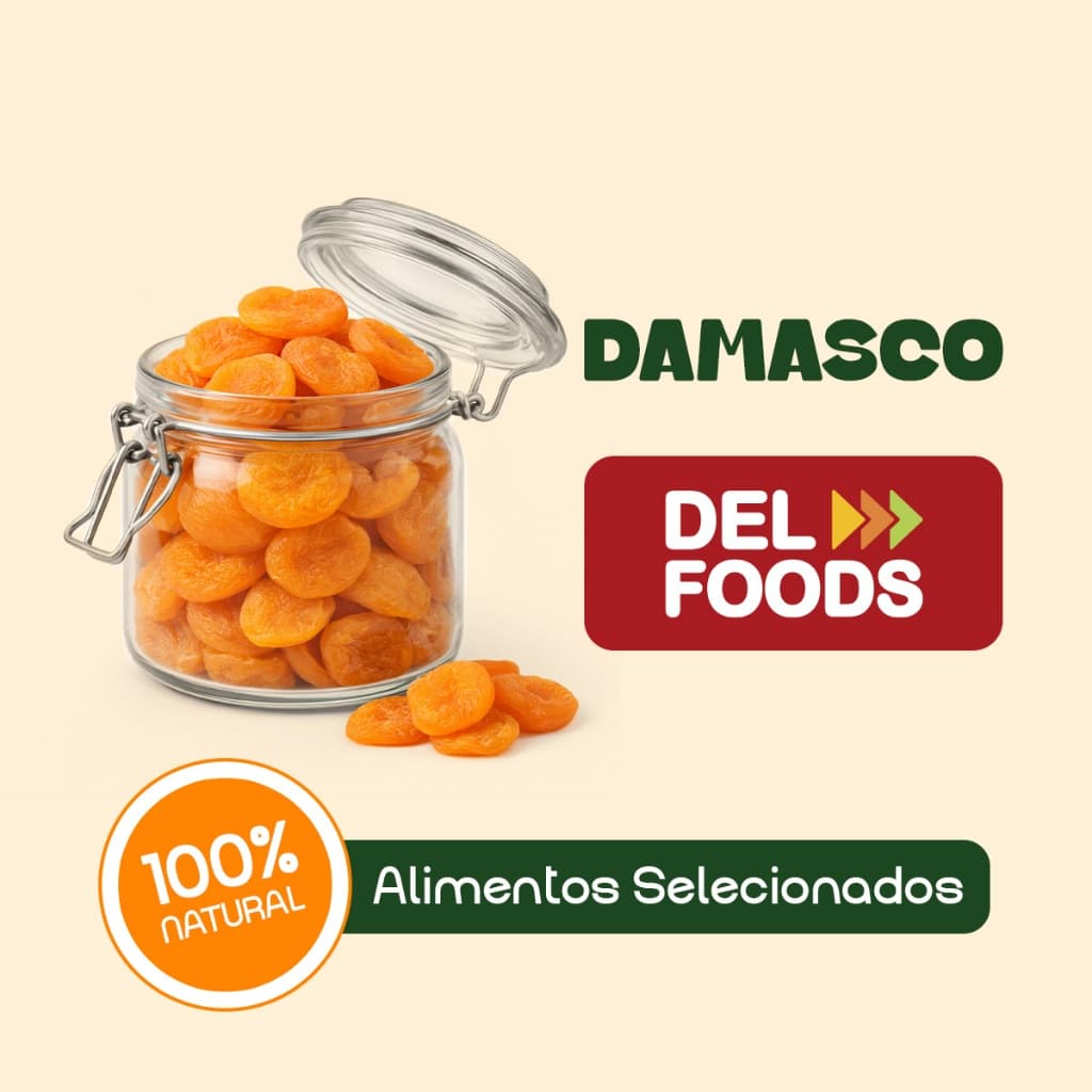 Damasco. Desidratado Natural Saudável, Rico em Fibras e Ideal para Lanches e Receitas