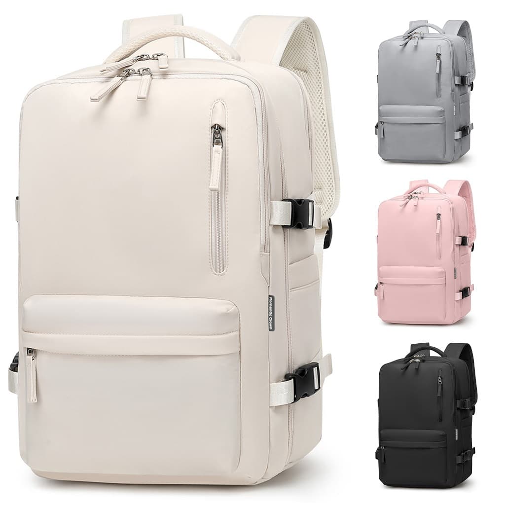 Mochilo de Viagem Multifuncional Feminina Impermeável Executiva Notebook Mochila Reforçada,Carregamento USB