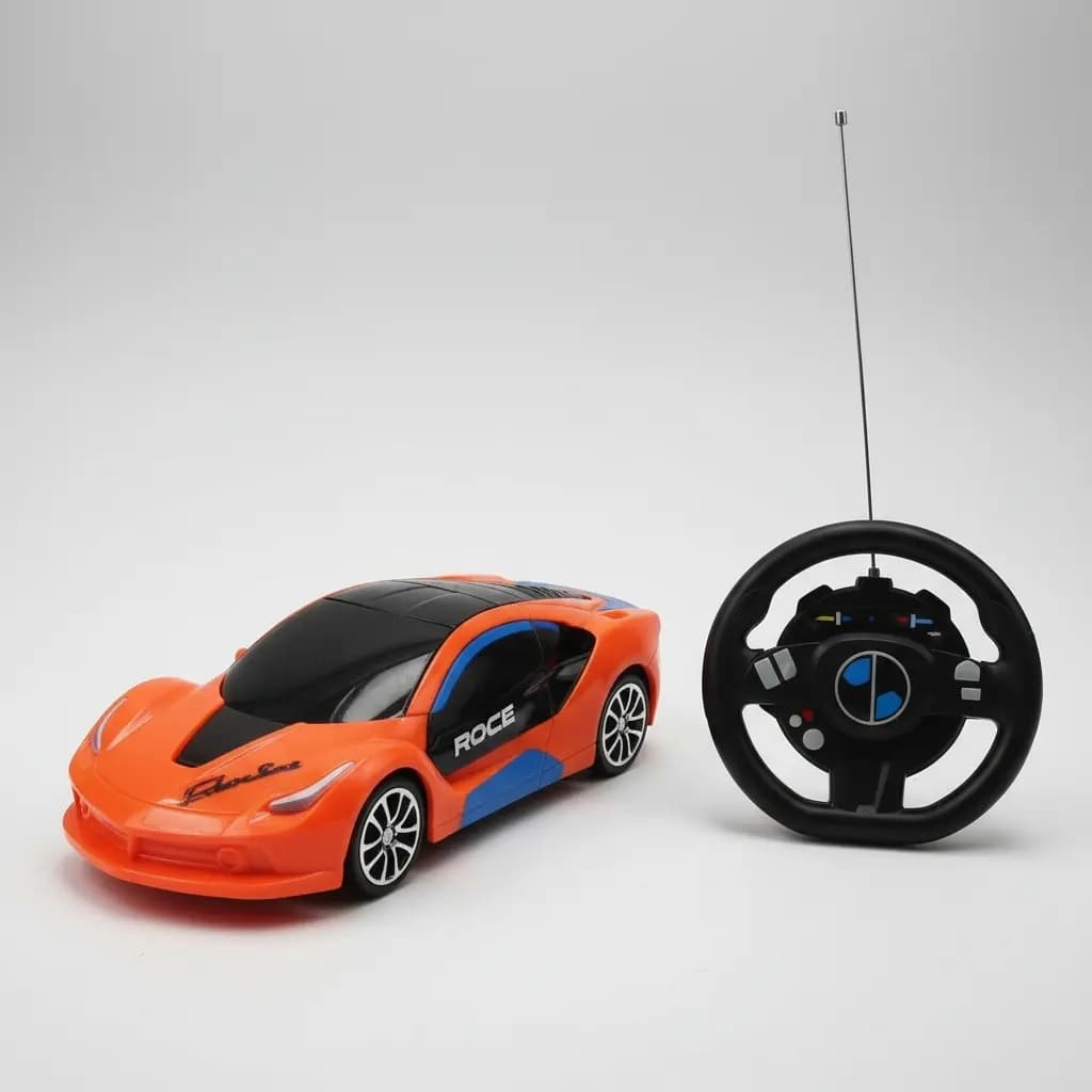 Brinquedo Carrinho Carro Controle Remoto Roce 3 Funções- Wellkids