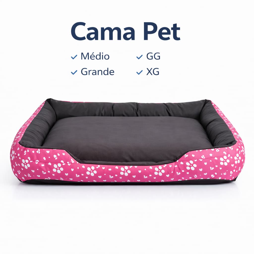 Caminha de Cachorro Casinha Cama Pet Grande Colchonete Impermeável