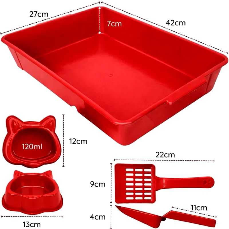 Kit para Gato | Kit Bandeja Higiênica para Gato | Caixa de Areia Sanitária para Gato.