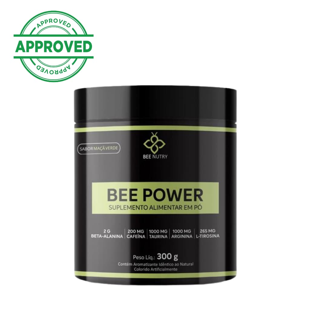 Pré-Treino Bee Nutry Sabor Maçã Verde - 300 g