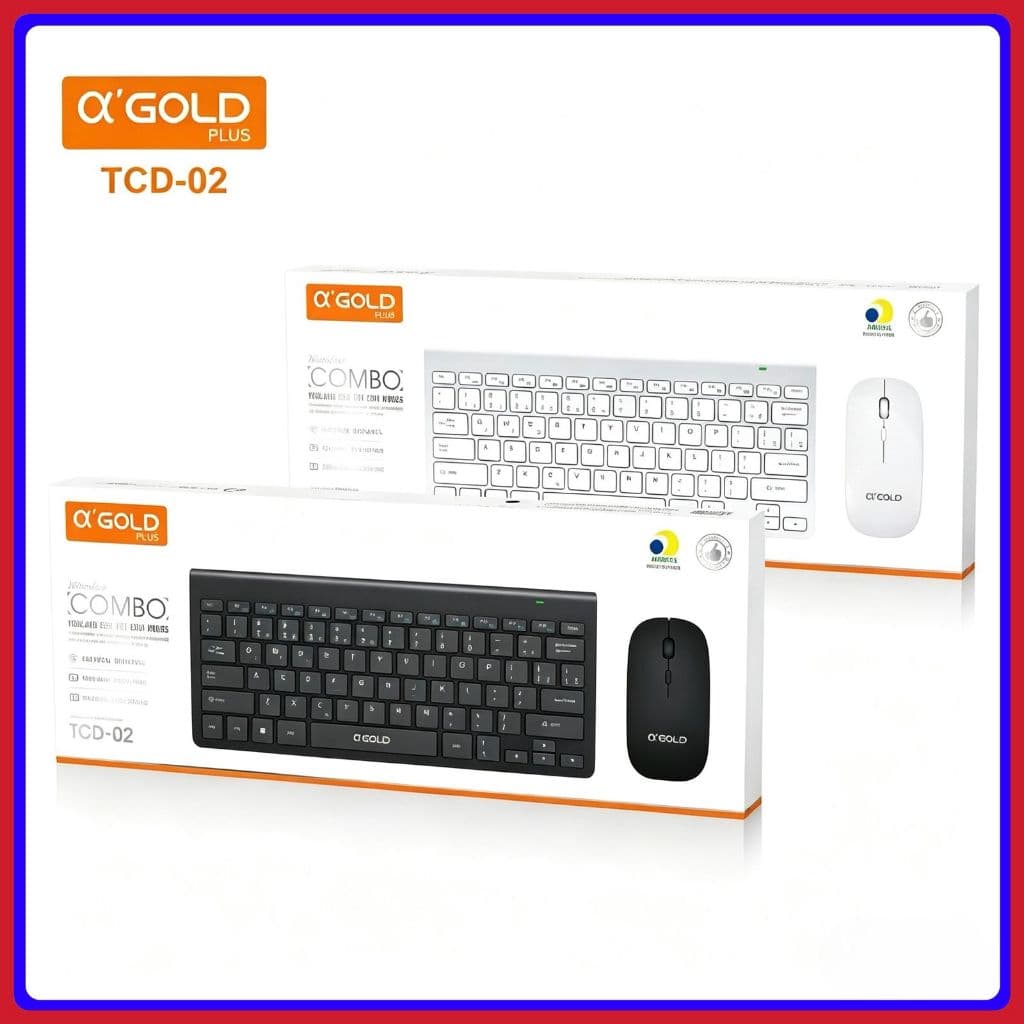 Kit Teclado + Mouse Bluetooth sem fio Compativel com Mac ios Android Windows AGOLD TCD-02