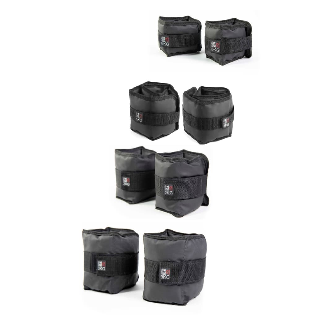 Kit caneleiras de peso WON 1/2 kg, 1 kg, 2 kg, 3 kg PRO Musculação Ginástica Treino Profissional Academia