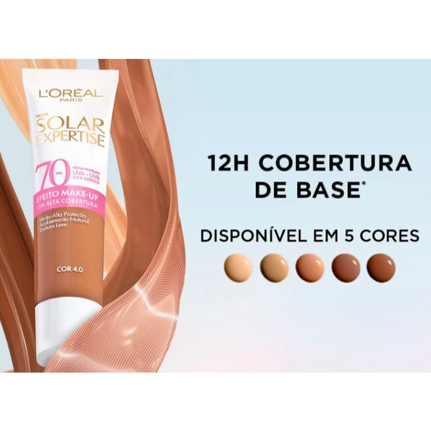 Protetor Solar Facial L’Oréal Paris Solar Expertise Efeito Make Up FPS70 30g  (Escolha sua cor)