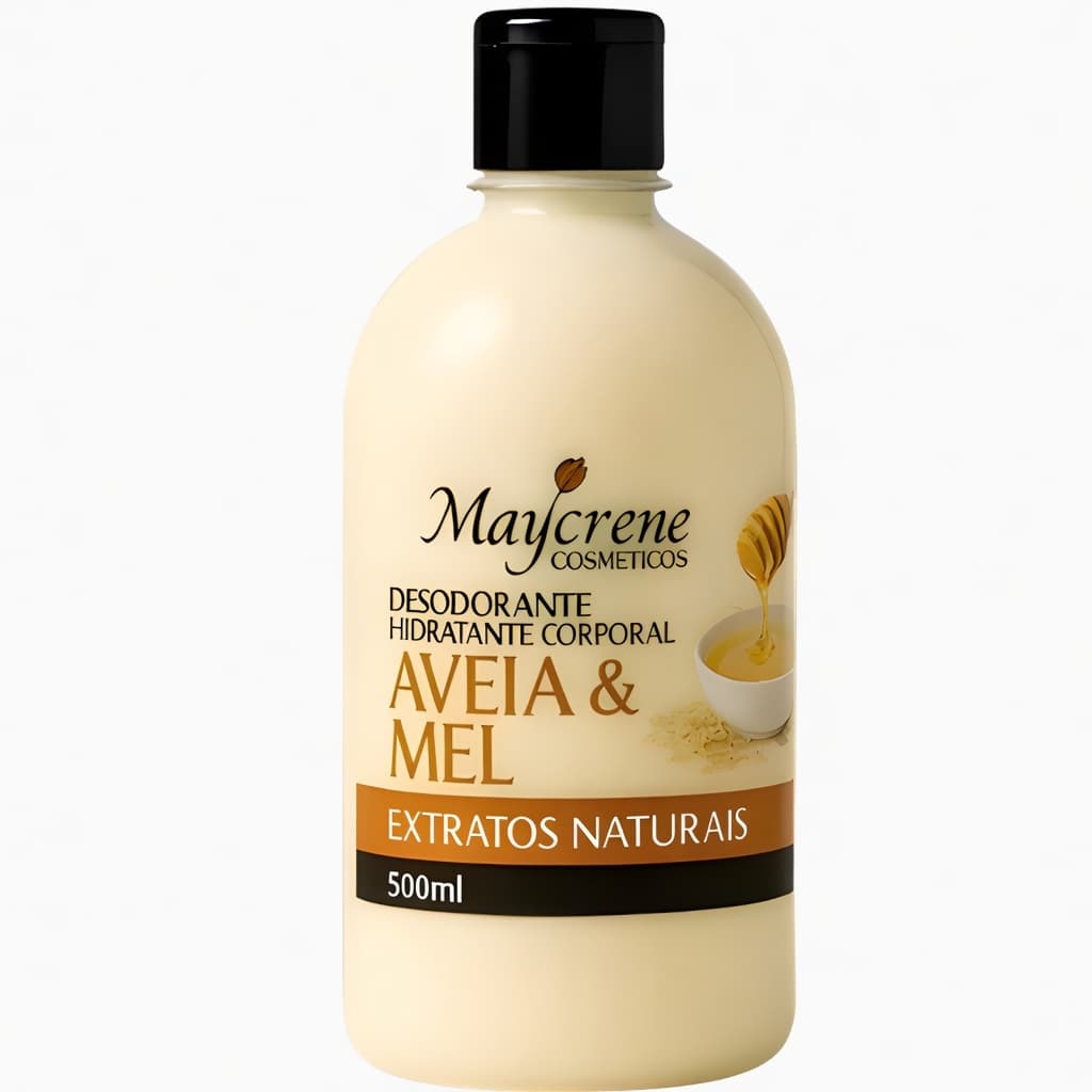 Kit 2 Hidratante Corporal Aveia e Mel 500ml Maycrene – Pele Macia e Perfumada